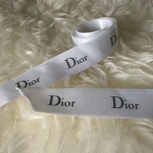 Dior White Ribbon